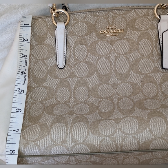 COACH White Monogram handbag - Picture 6 of 12